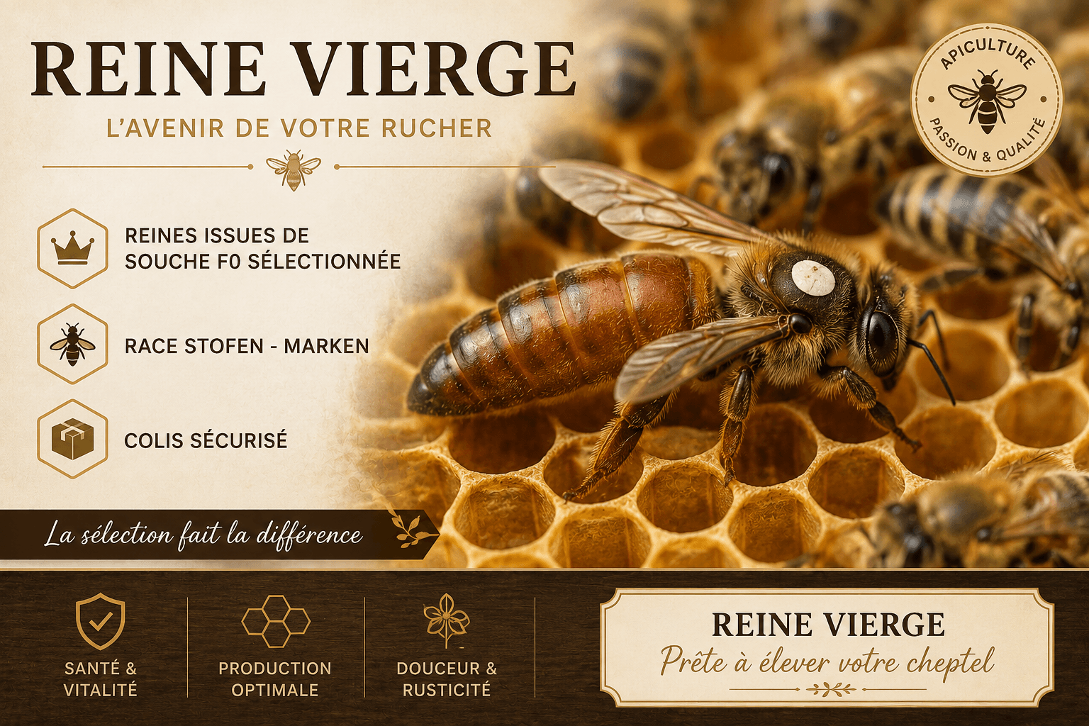 Reine vierge — Les Secrets de la Ruche